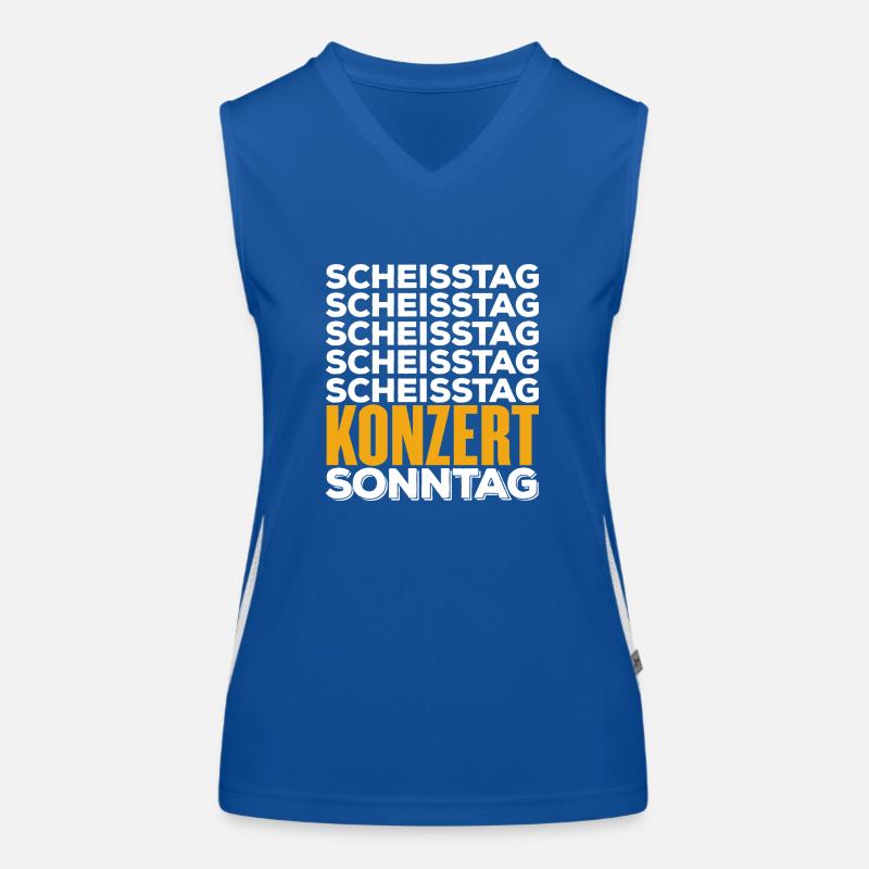KONZERT - Scheisstag Funktionelles Kontrast-Tank Top für Frauen