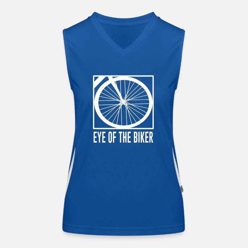Fahrrad Geschenk Spruch Funktionelles Kontrast-Tank Top für Frauen