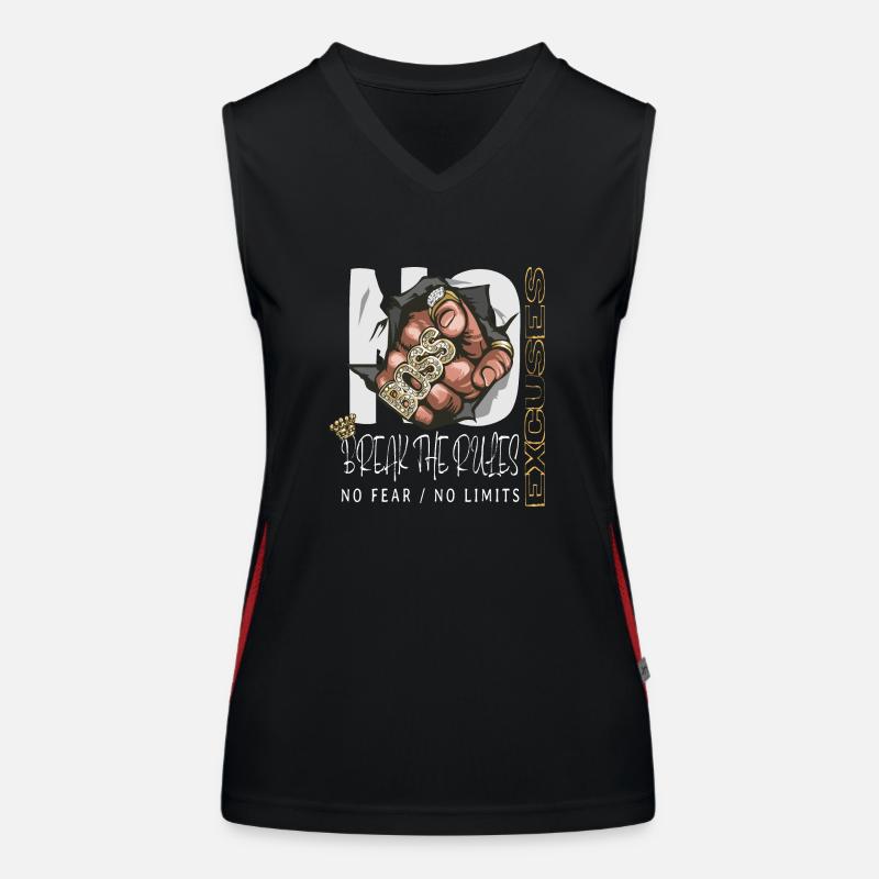 No Excuses, No Excuses Women's Functional Contrast Tank Top