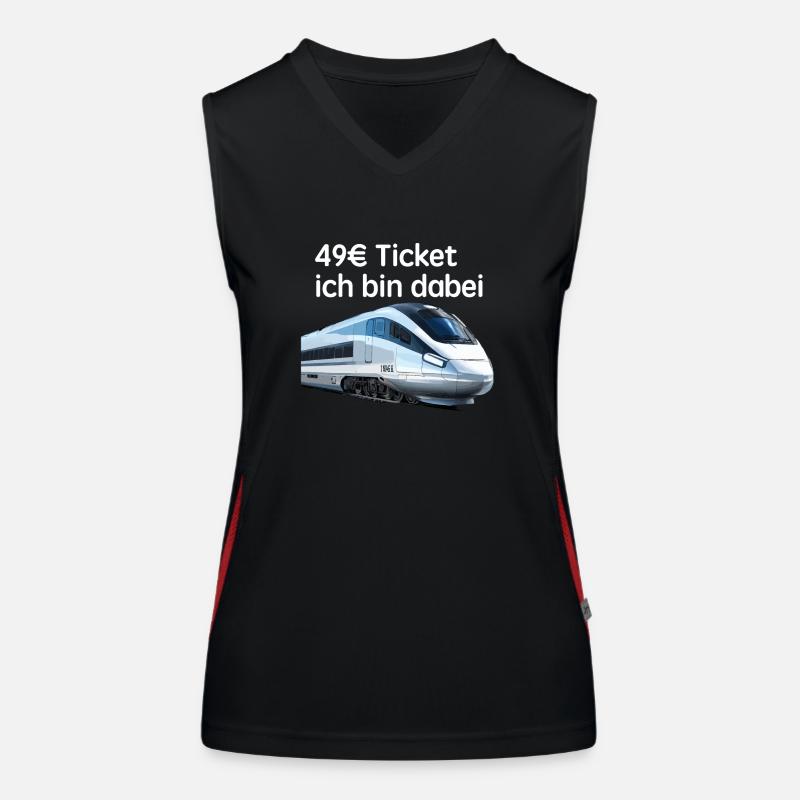 49€ Ticket Deutschland Gruppengeschenk Funktionelles Kontrast-Tank Top für Frauen