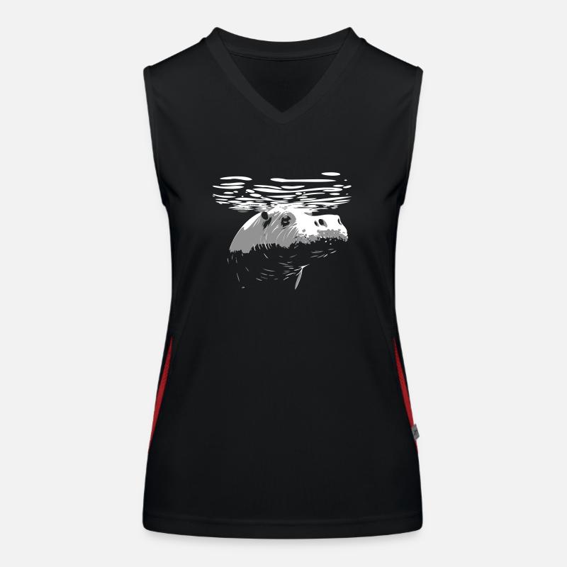 Hippopotamus Women's Functional Contrast Tank Top