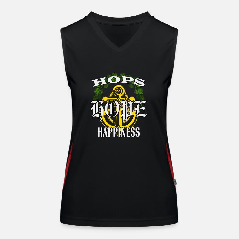 Malt Hope Glück Funktionelles Kontrast-Tank Top für Frauen