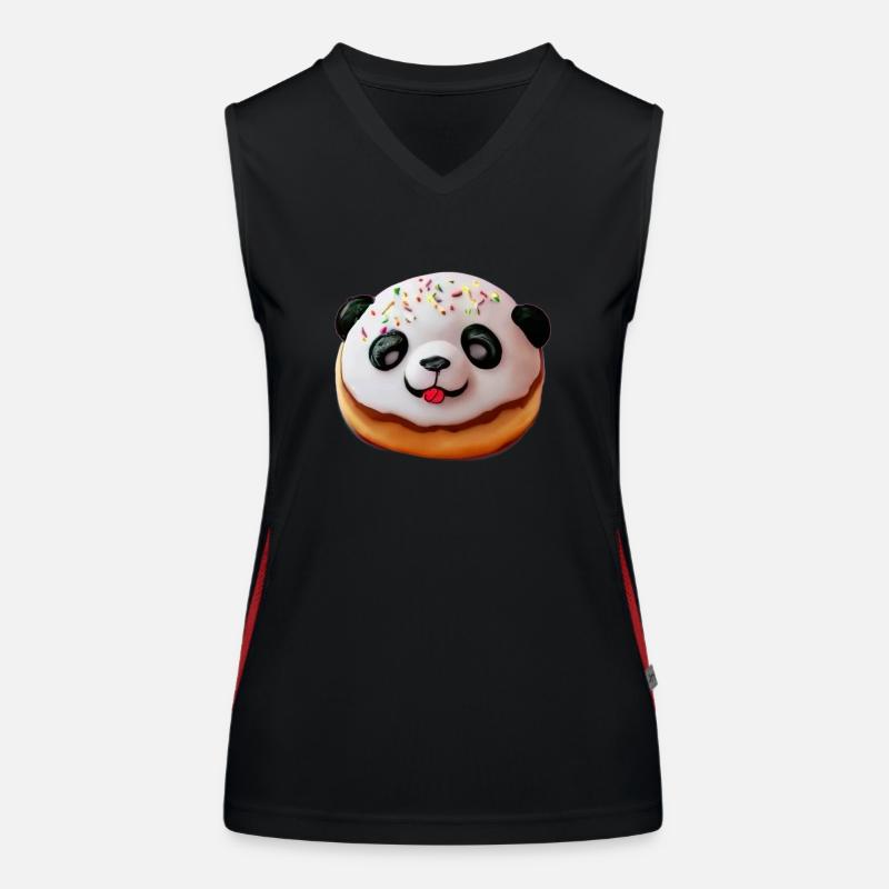 Bébé Panda Donut Débardeur respirant contrasté Femme
