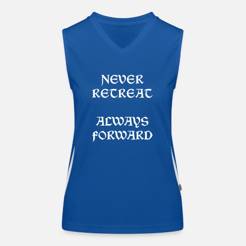 Never Retreat Always Forward Women's Functional Contrast Tank Top