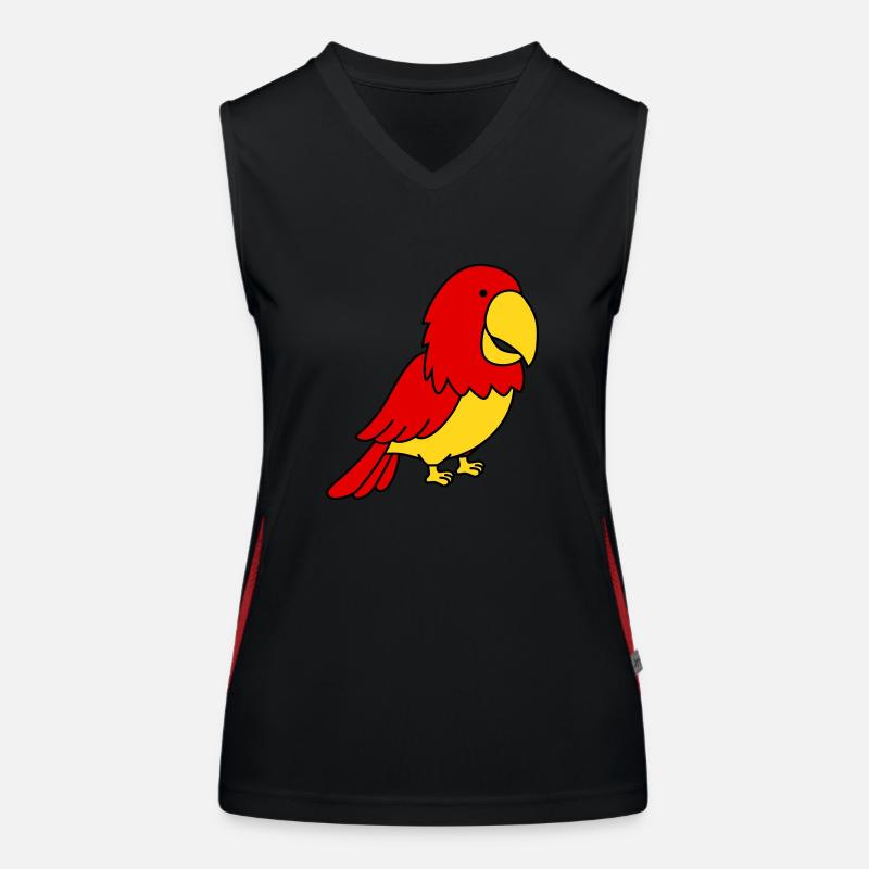 papagei Funktionelles Kontrast-Tank Top für Frauen