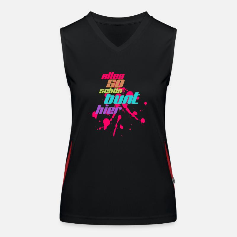 alles bunt Funktionelles Kontrast-Tank Top für Frauen