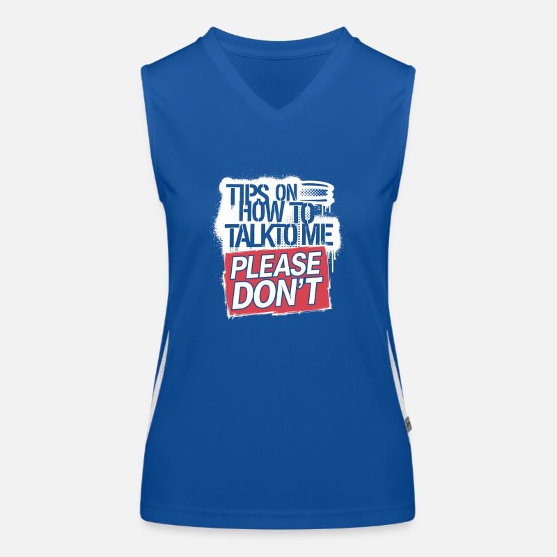 Talking is silver, silence is golden Women's Functional Contrast Tank Top