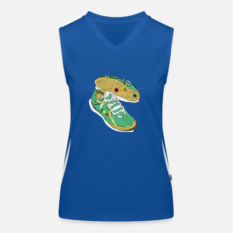 turnschuh RASTA Funktionelles Kontrast-Tank Top für Frauen