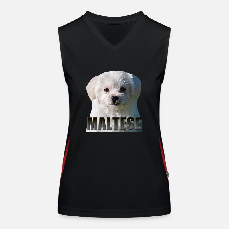 Maltesisch Funktionelles Kontrast-Tank Top für Frauen