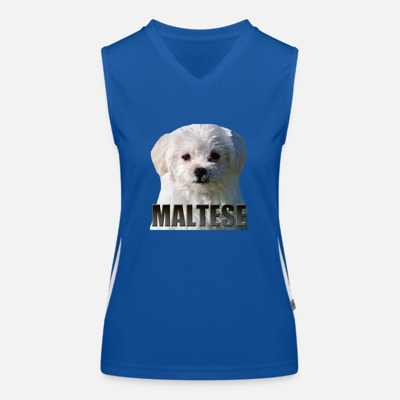 Maltesisch Funktionelles Kontrast-Tank Top für Frauen