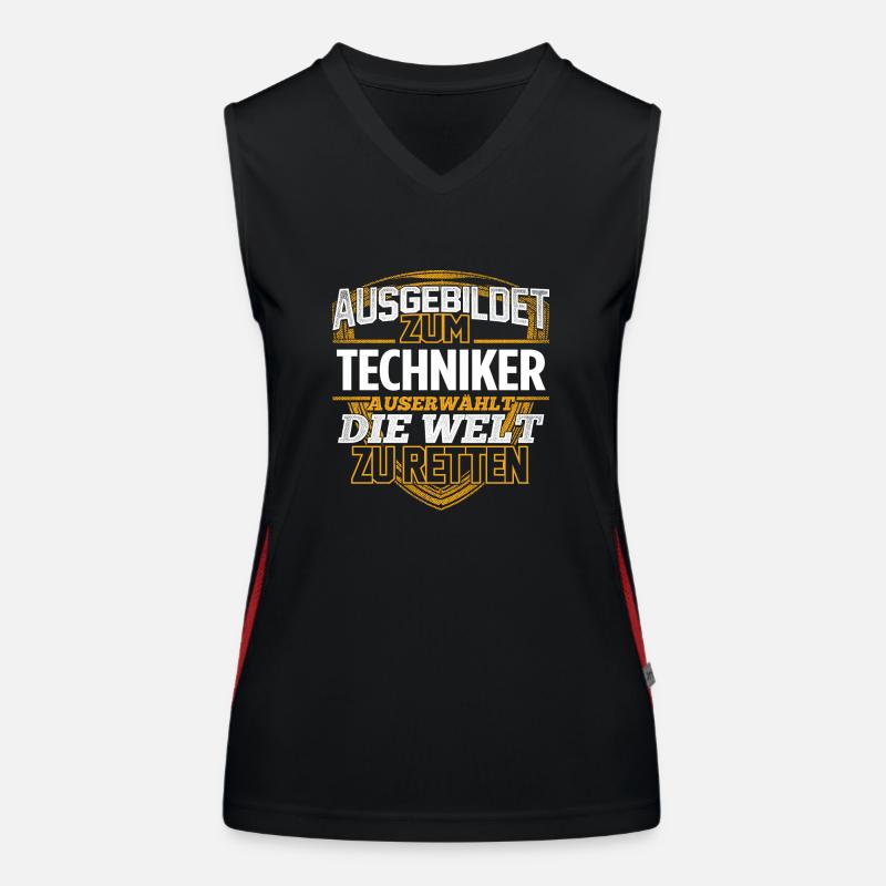 TECHNIKER - Der Auserwählte Funktionelles Kontrast-Tank Top für Frauen