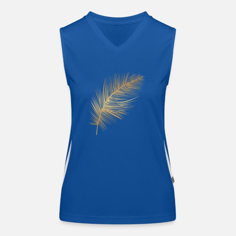 Goldfeder Funktionelles Kontrast-Tank Top für Frauen