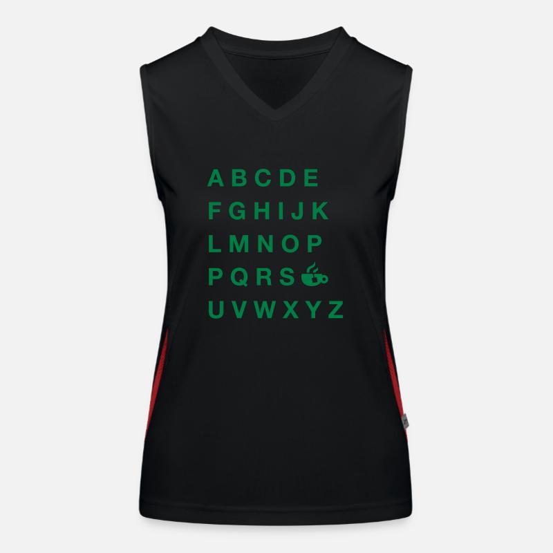 ABC's to Tea Women's Functional Contrast Tank Top