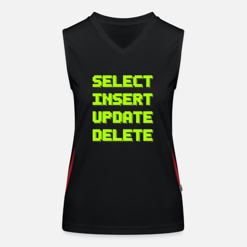 SQL pixelart Funktionelles Kontrast-Tank Top für Frauen