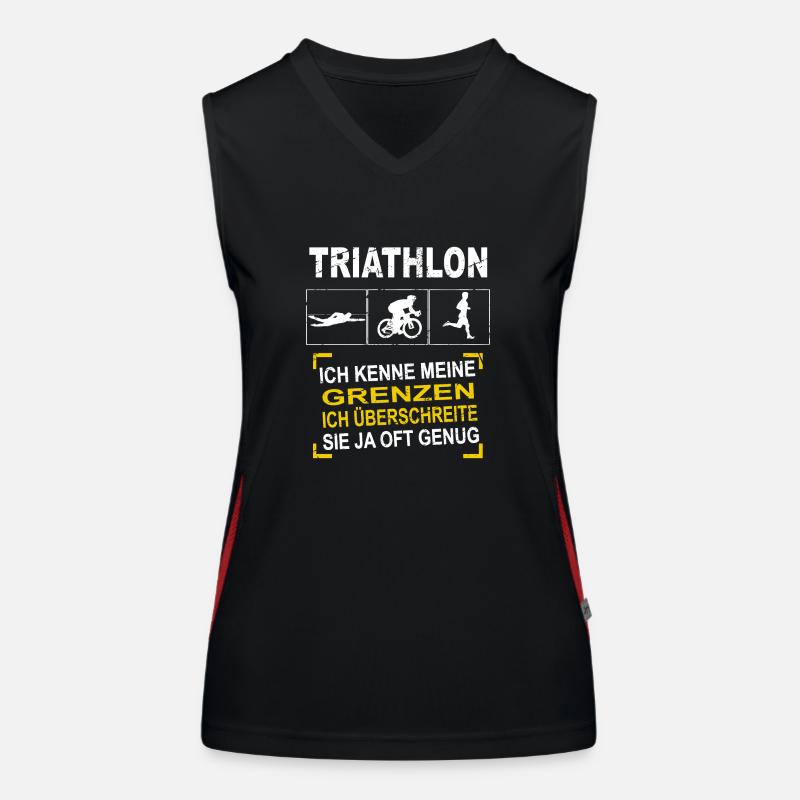 Triathlon Funktionelles Kontrast-Tank Top für Frauen
