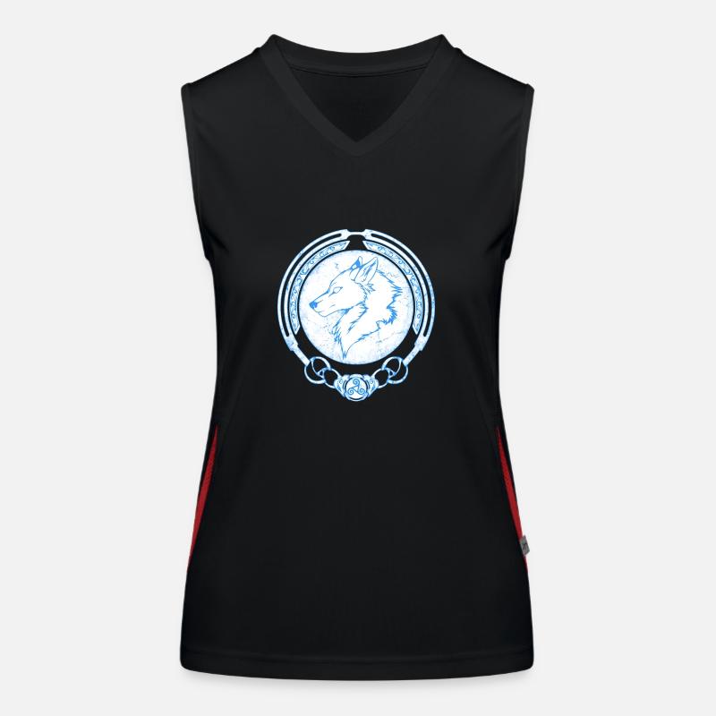 Fenris Wolf Funktionelles Kontrast-Tank Top für Frauen