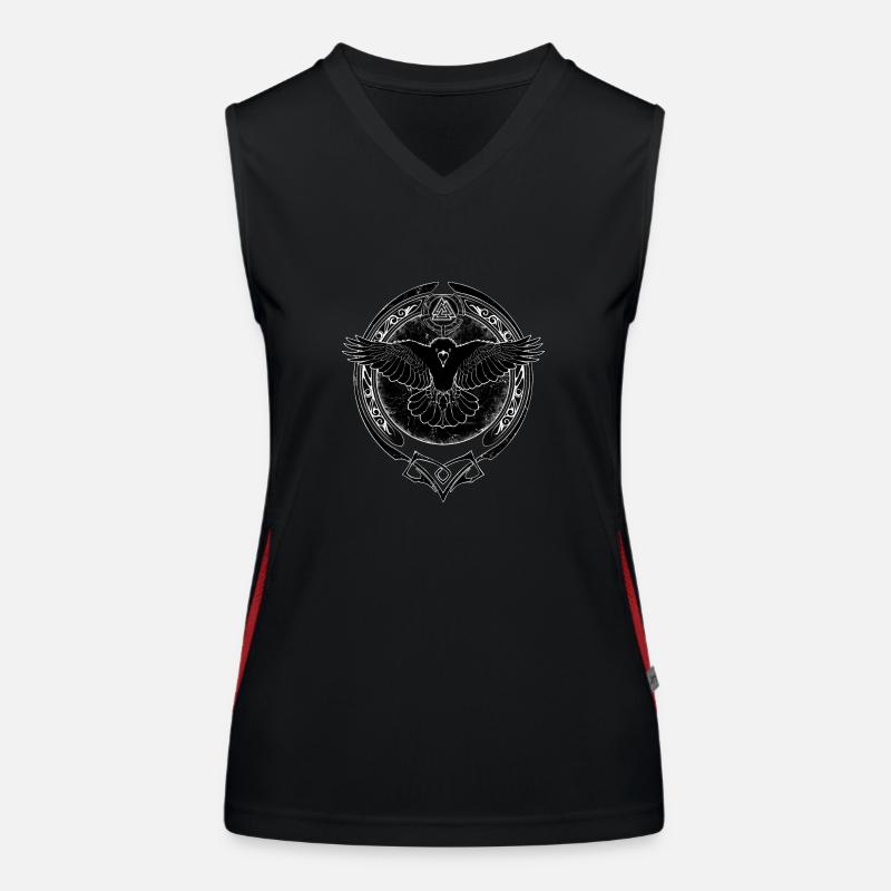 Valknut Raven Débardeur respirant contrasté Femme