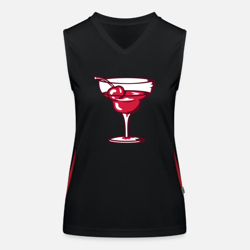 Drink Longdrink Alcohol Women's Functional Contrast Tank Top