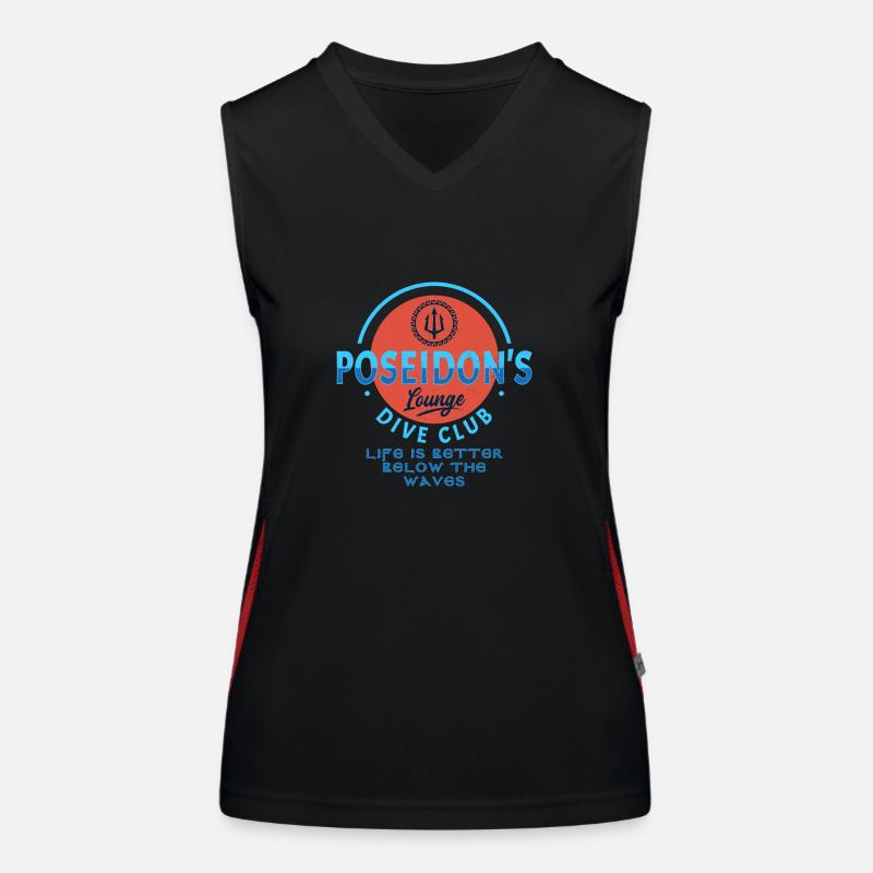 Poseidon Funktionelles Kontrast-Tank Top für Frauen