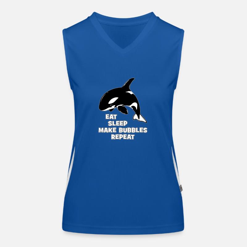 Süßer Orca Killerwal Funktionelles Kontrast-Tank Top für Frauen