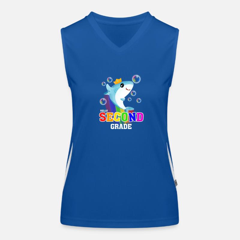 Hello Second Grade Women's Functional Contrast Tank Top