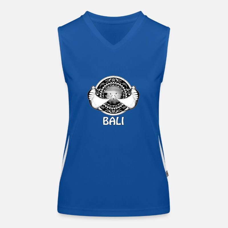 Mantarochen Bali Indonesien Funktionelles Kontrast-Tank Top für Frauen