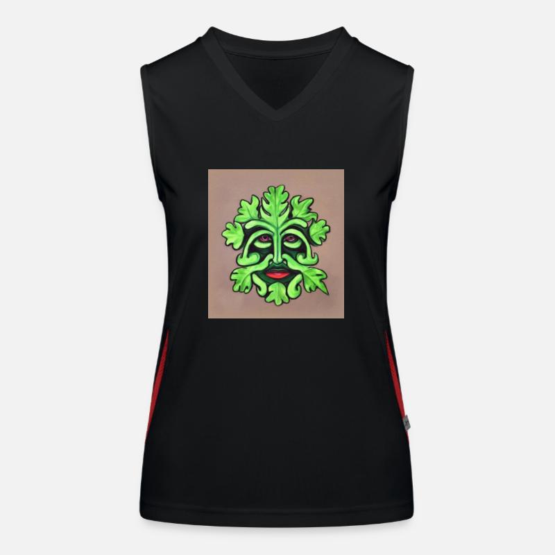 The Green Man Women's Functional Contrast Tank Top