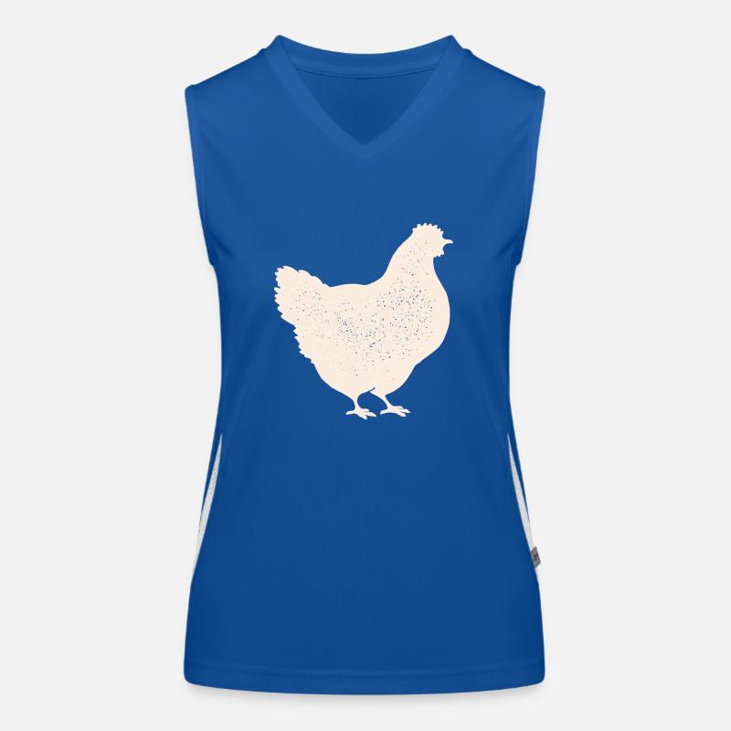 Poulet rétro Débardeur respirant contrasté Femme