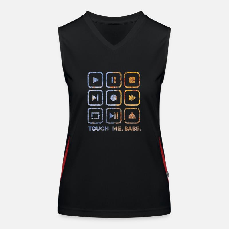 Touch me, babe Women's Functional Contrast Tank Top