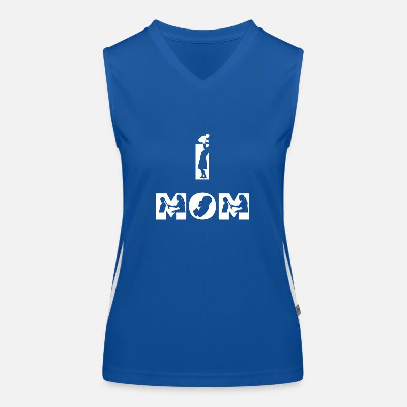 und MSM Weiß Funktionelles Kontrast-Tank Top für Frauen