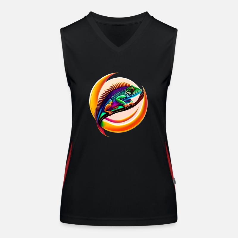 Chamäleon Funktionelles Kontrast-Tank Top für Frauen