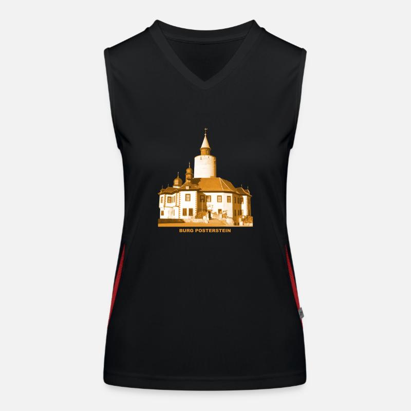 Posterstein Burg Altenburger Land Thuringia Women's Functional Contrast Tank Top