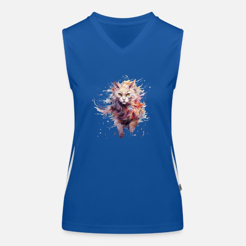 Fearless Cat Women's Functional Contrast Tank Top