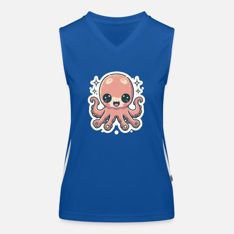 Octopus Lover Women's Functional Contrast Tank Top