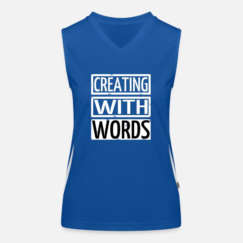 Ressources pour la rédaction de déclarations Conseils d’écriture Blagues Débardeur respirant contrasté Femme