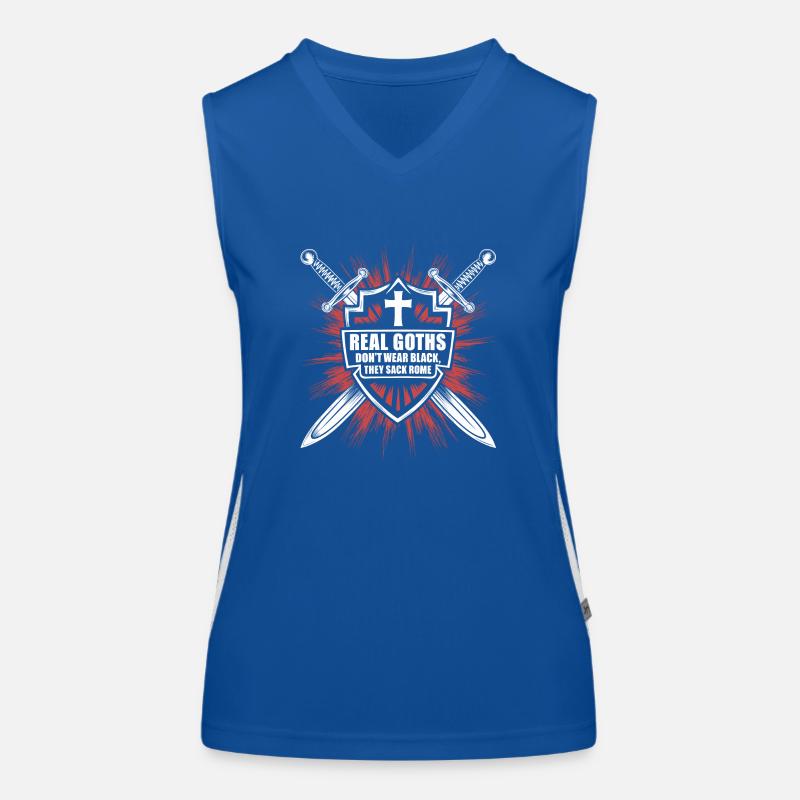 Goth-Humor trifft Geschichte Funktionelles Kontrast-Tank Top für Frauen