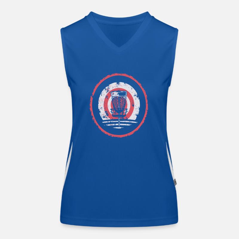 Disc Golf Scharfschütze Funktionelles Kontrast-Tank Top für Frauen