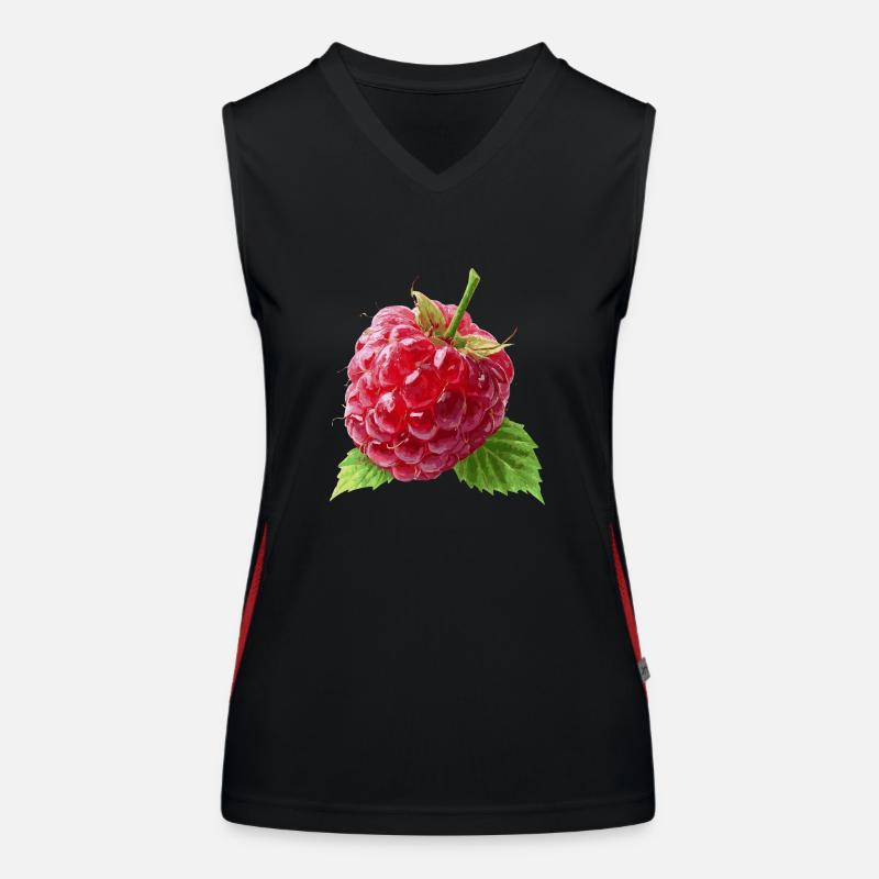 Himbeere Funktionelles Kontrast-Tank Top für Frauen