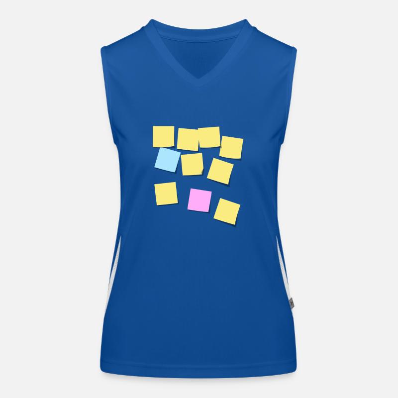 Postit notes Women's Functional Contrast Tank Top