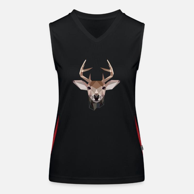 Deer Funktionelles Kontrast-Tank Top für Frauen