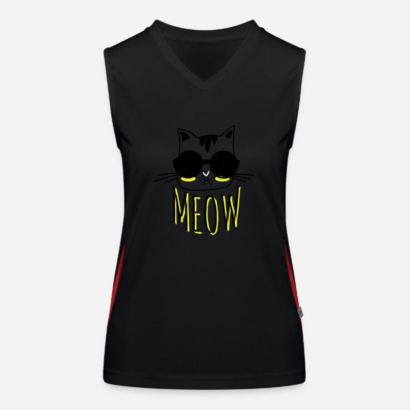 Cool Cat Funktionelles Kontrast-Tank Top für Frauen