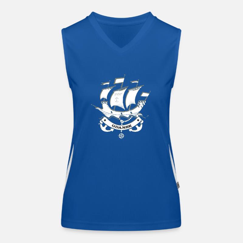 Danzig Polen Funktionelles Kontrast-Tank Top für Frauen