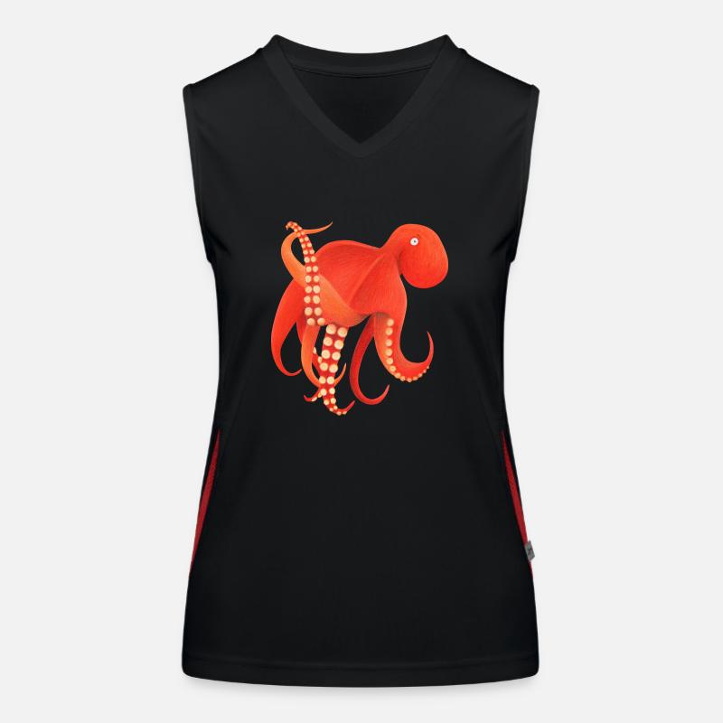 Pieuvres géantes Débardeur respirant contrasté Femme