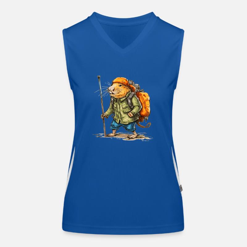 This mole rat likes to wander in free time Women's Functional Contrast Tank Top