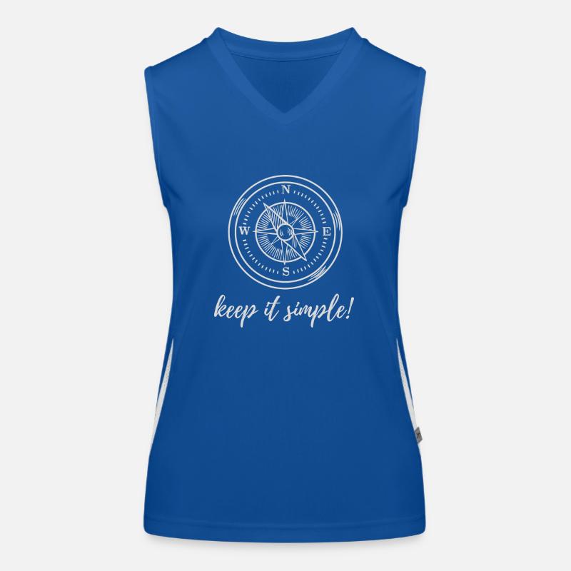 Compass holiday keep it simple Women's Functional Contrast Tank Top