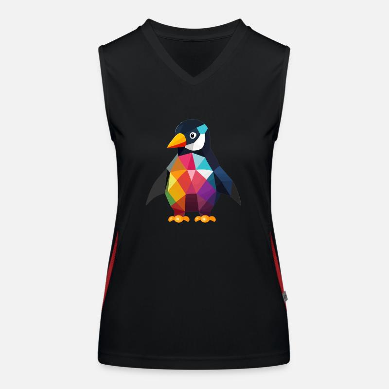 Pingouin Bébé coloré Débardeur respirant contrasté Femme