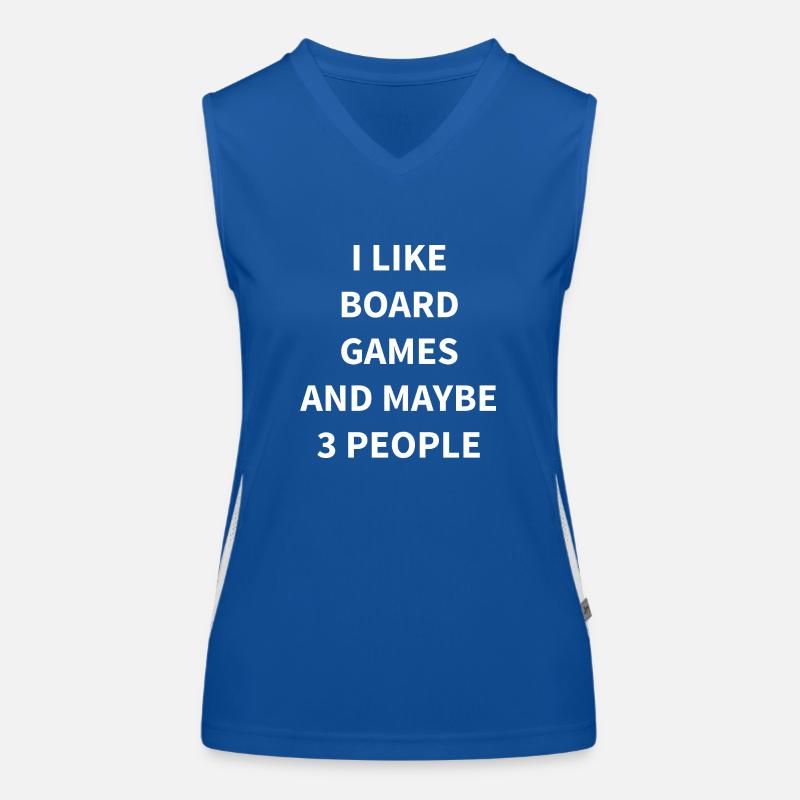 boardgame chess backgammon game night Funktionelles Kontrast-Tank Top für Frauen