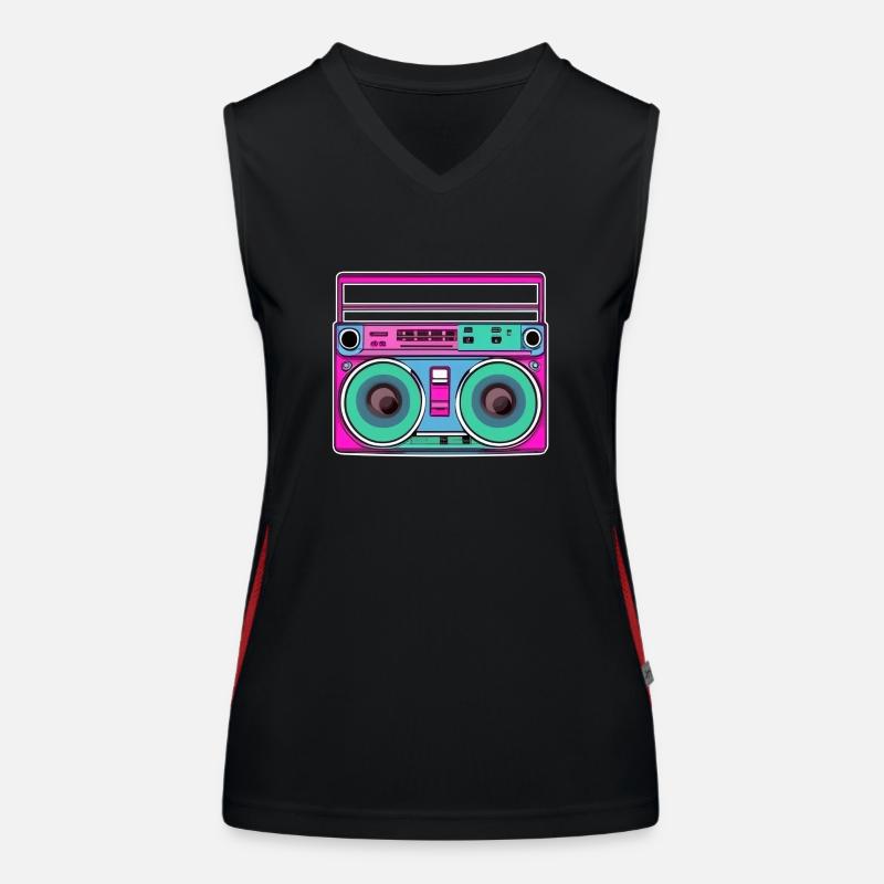 Ghetto-Blaster Fluo Funktionelles Kontrast-Tank Top für Frauen