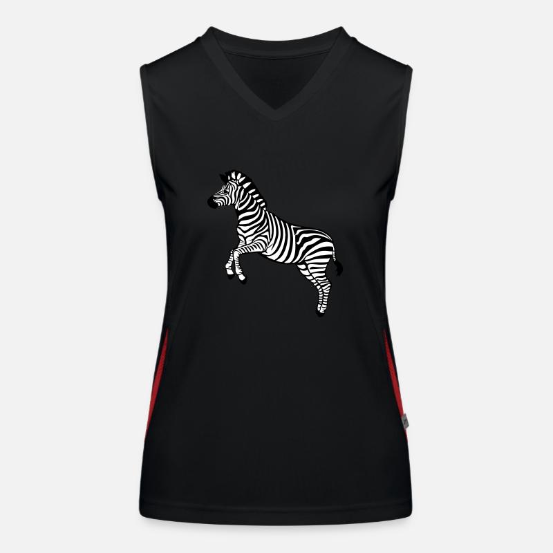 zebra Botswana Plains zebra Funktionelles Kontrast-Tank Top für Frauen