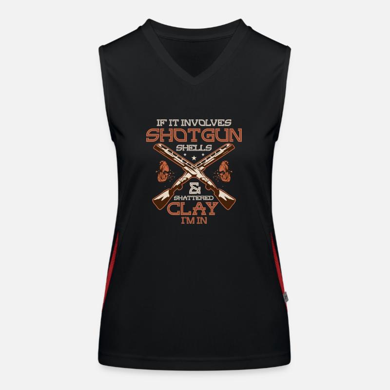 If It Involves Shotgun Shells & Shattered Clay I'm Women's Functional Contrast Tank Top